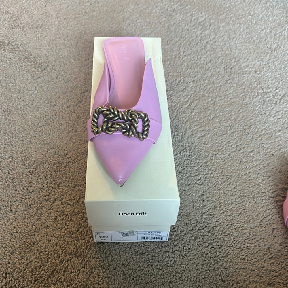 Open Edit Women's Pink Mules